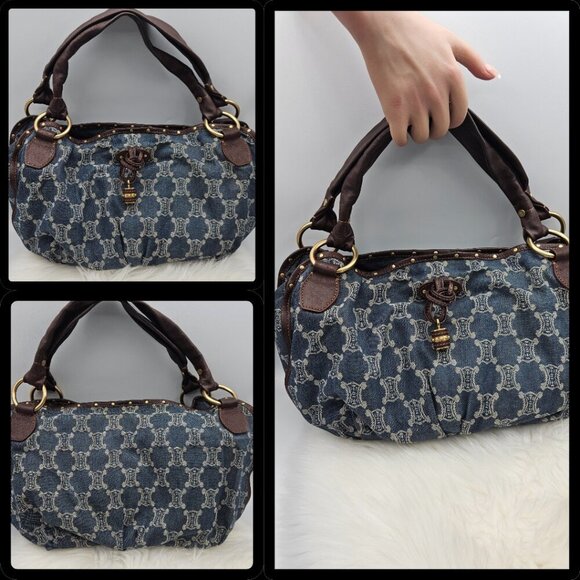 Céline Denim Hobo Shoulder Bag - Picture 4 of 17